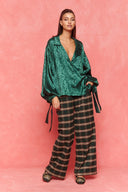 karavan fall winter 26' collection reina shirt green