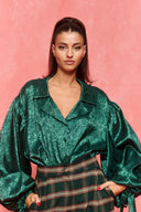 karavan fall winter 26' collection reina shirt green