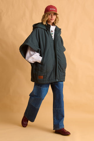 karavan clothing fashion fall winter 25 homecoming collection zuri cape green