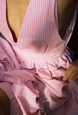 karavan clothing fashion spring summer 26 nai special issue collection victoria dress red checked