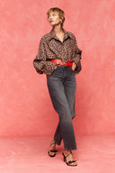 karavan fall winter 26' collection daphnie shirt leopard