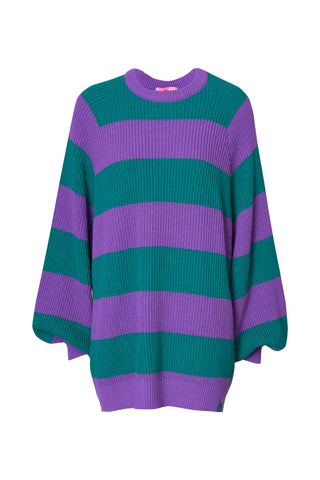 karavan clothing fashion fall winter 25 homecoming collection adeline pullover green purple stripes