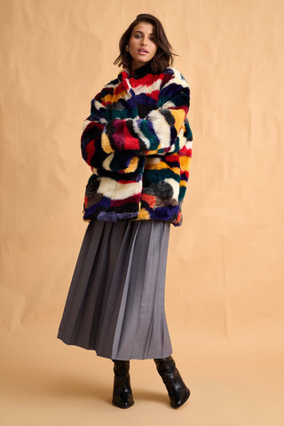 karavan clothing fashion fall winter 25 homecoming collection helena skirt grey