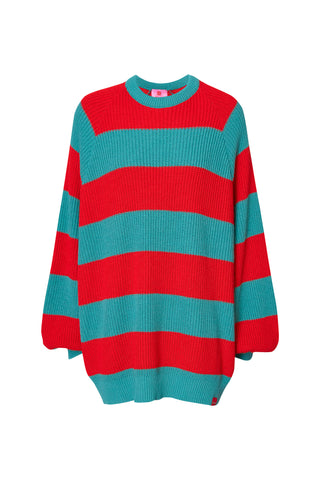 karavan clothing fashion fall winter 25 homecoming collection adeline pullover mint red stripes