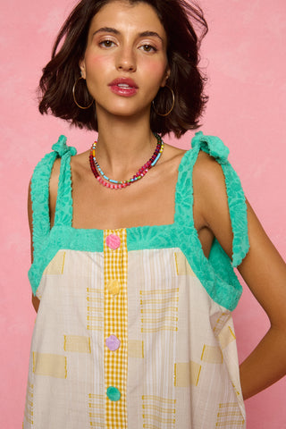 karavan clothing fashion spring summer 26 nai weekendwear collection aelia dress checked yellow