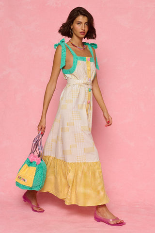 karavan clothing fashion spring summer 26 nai weekendwear collection aelia dress checked yellow