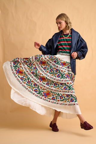 karavan clothing fashion fall winter 25 homecoming collection beverly skirt ivory