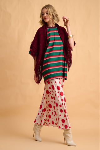 karavan clothing fashion fall winter 25 homecoming collection aggie tee green stripes