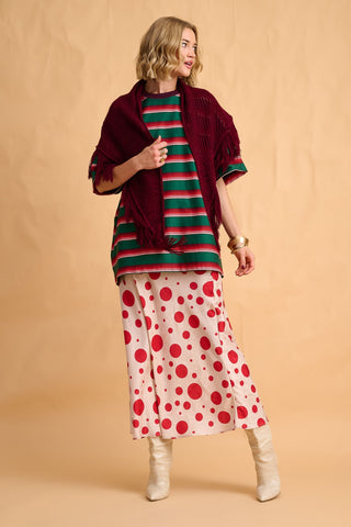 karavan clothing fashion fall winter 25 homecoming collection aggie tee green stripes