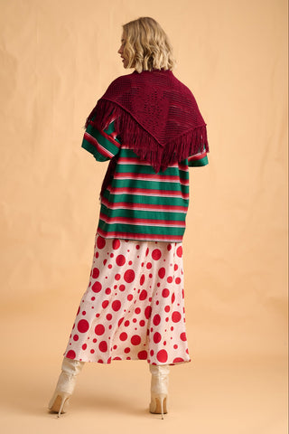 karavan clothing fashion fall winter 25 homecoming collection sandra scarf bordeaux