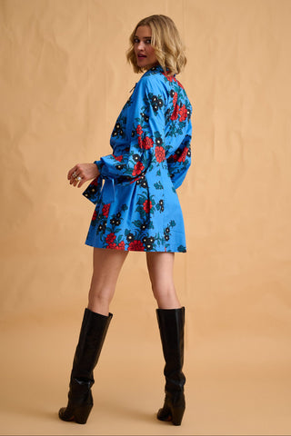 karavan clothing fashion fall winter 25 homecoming collection agnes mini dress floral blue