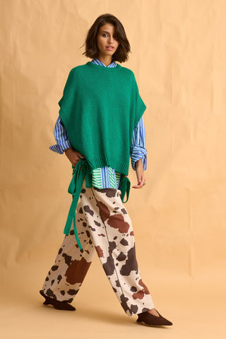 karavan clothing fashion fall winter 25 homecoming collection maxime knitted vest green