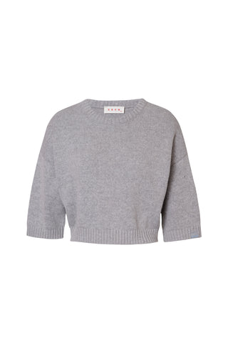 karavan clothing fashion fall winter 25 krvn homecoming collection amalia knitted crop top grey
