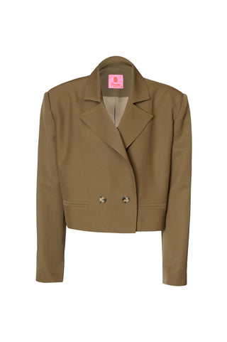 karavan clothing fashion fall winter 25 homecoming collection amanda cropped blazer khaki