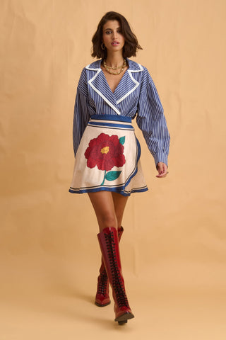 karavan clothing fashion fall winter 25 homecoming collection florinda mini skirt ivory rose