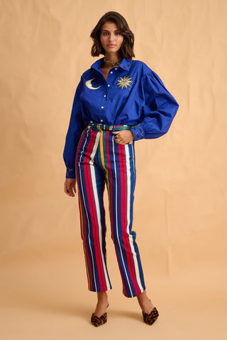 karavan clothing fashion fall winter 25 homecoming collection kinga shirt blue