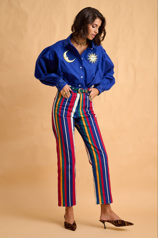 karavan clothing fashion fall winter 25 homecoming collection kinga shirt blue