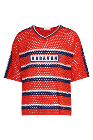 karavan clothing fashion spring summer 26 men nai collection antonio knitted blouse red blue stripes