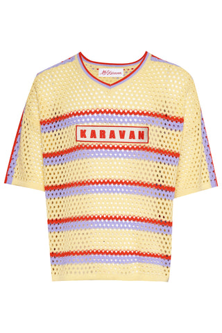 karavan clothing fashion spring summer 26 men nai collection antonio knitted bluuse yellow blue stripes
