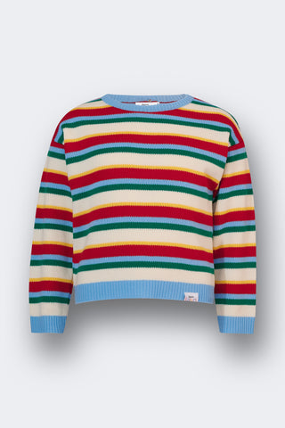 karavan clothing fashion fall winter 25 homecoming rookies collection arlo pullover multicolor stripes