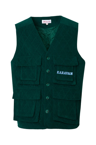 karavan clothing fashion fall winter 25 homecoming men collection arthur vest pine grove green