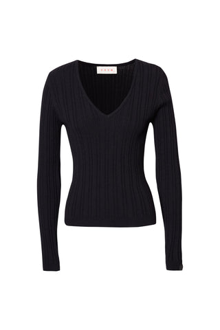 karavan clothing fashion fall winter 25 homecoming krvn collection ashina knitted top black