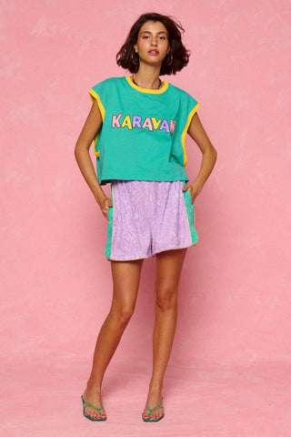 karavan clothing fashion spring summer 26 nai weekendwear collection aspa shorts lilac