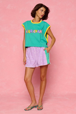 karavan clothing fashion spring summer 26 nai weekendwear collection harmony crop tee mint logo