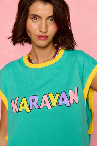 karavan clothing fashion spring summer 26 nai weekendwear collection harmony crop tee mint logo
