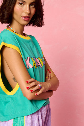 karavan clothing fashion spring summer 26 nai weekendwear collection harmony crop tee mint logo