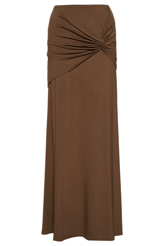 karavan clothing fashion krvn spring summer 26 nai collection augusta skirt brown