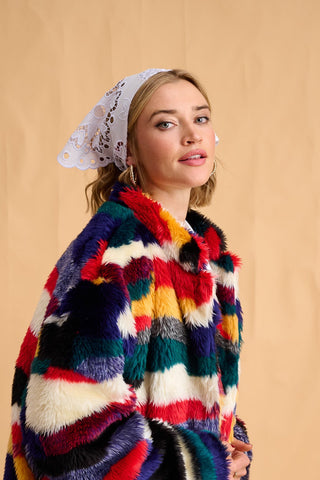 karavan clothing fashion fall winter 25 homecoming collection bonnie headscarf white lace