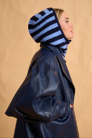 karavan clothing fashion fall winter 25 homecoming collection veronika balaclava blue ciel stripes