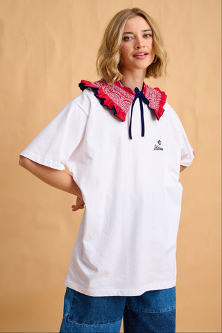 karavan clothing fashion fall winter 25 homecoming collection mamacita collar bandana red