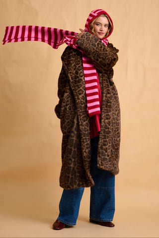 karavan clothing fashion fall winter 25 homecoming collection marina scarf pink red