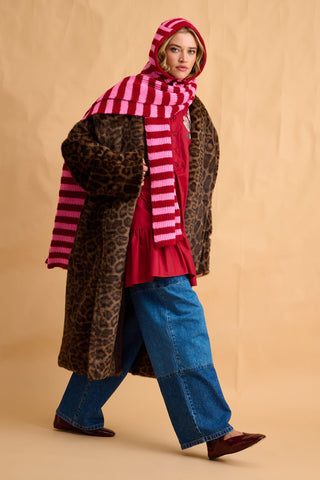 karavan clothing fashion fall winter 25 homecoming collection veronika balaclava pink red stripes