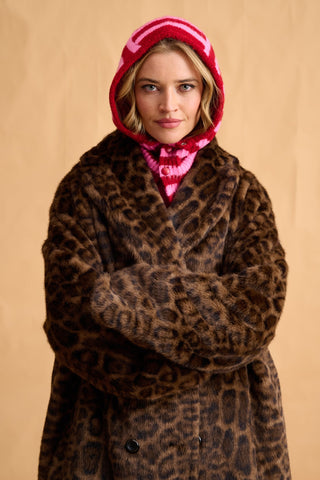 karavan clothing fashion fall winter 25 homecoming collection veronika balaclava pink red stripes