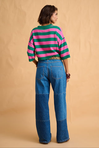 karavan clothing fashion fall winter 25 homecoming collection sienna knitted crop top green pink