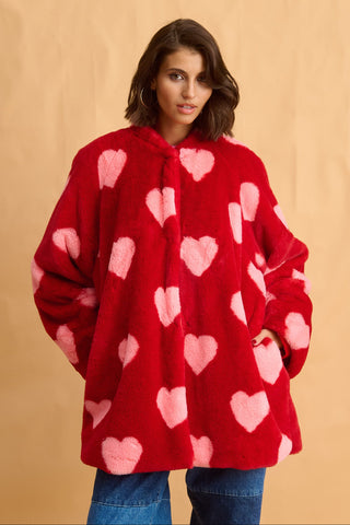 karavan clothing fashion fall winter 25 homecoming collection noah coat red pink hearts