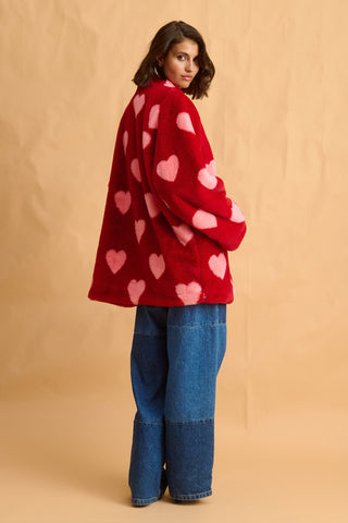 karavan clothing fashion fall winter 25 homecoming collection noah coat red pink hearts