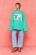 karavan fall winter 26' collection fabia sweater mint green