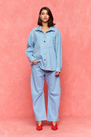 karavan fall winter 26' collection uelma shirt light blue