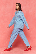 karavan fall winter 26' collection uelma shirt light blue
