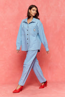 karavan fall winter 26' collection uelma shirt light blue