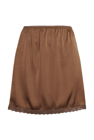 karavan clothing fashion spring summer 26 nai collection azlyn lining skirt brown