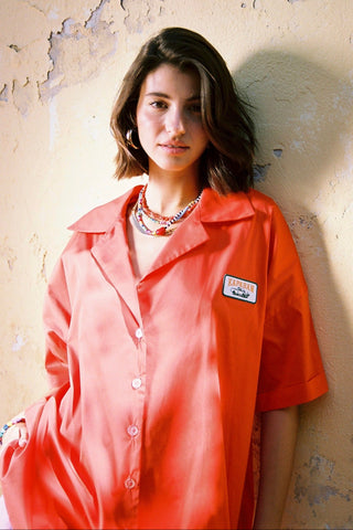 karavan clothing fashion spring summer 26 nai special issue collection zinnia shirt red