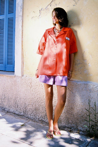 karavan clothing fashion spring summer 26 nai special issue collection zinnia shirt red