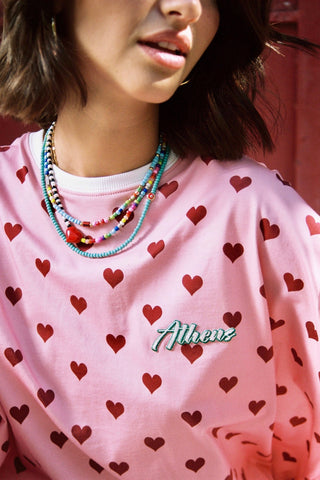 karavan clothing fashion spring summer 26 nai special issue collection juno tee pink red hearts