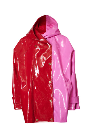 karavan clothing fashion fall winter 25 homecoming collection barak coat pink red