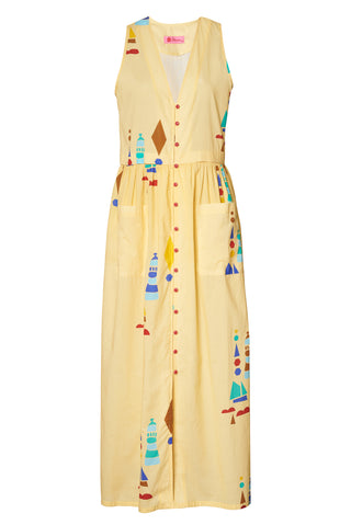 karavan clothing fashion spring summer 26 nai collection beatriz dress lighthouse butter